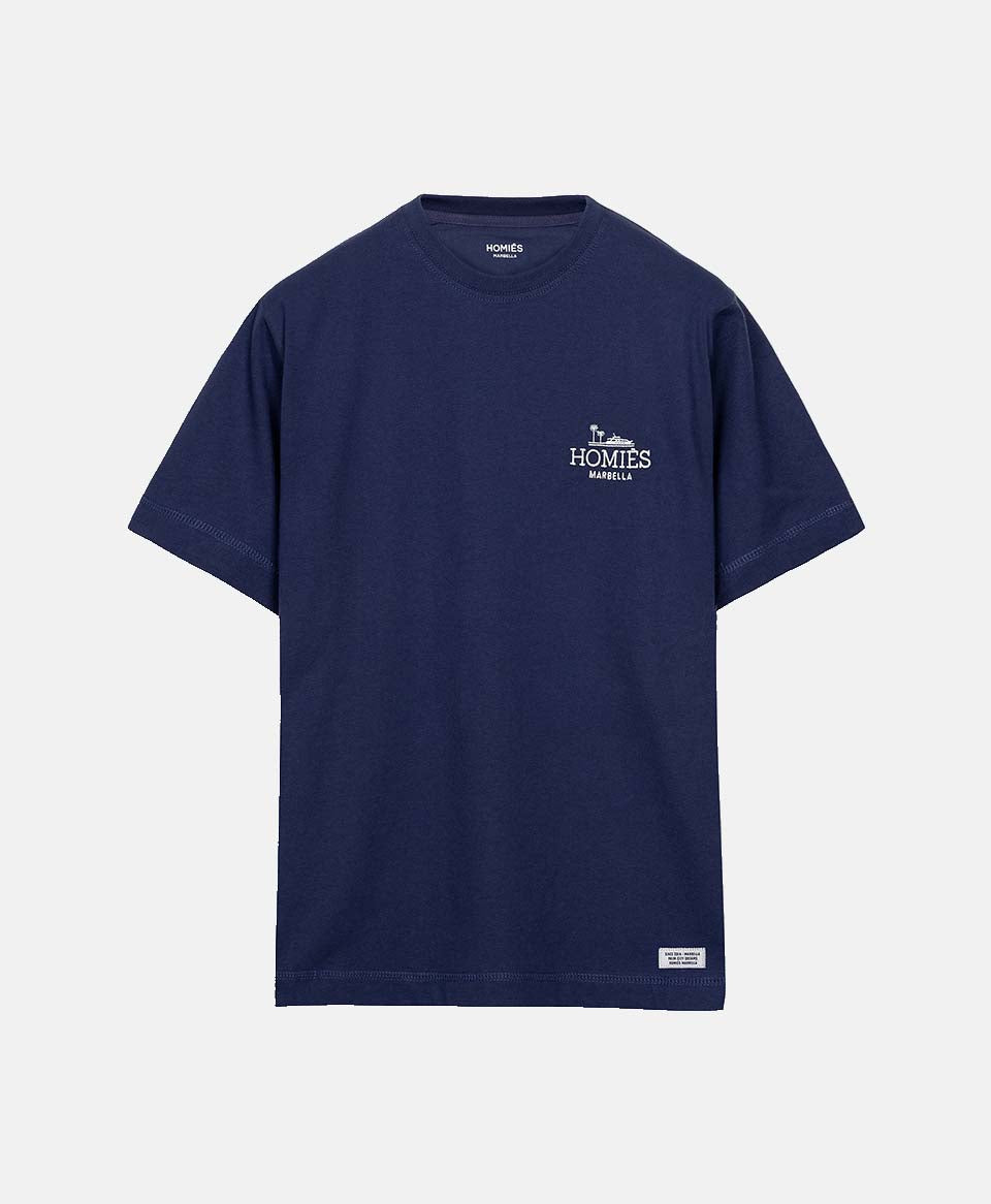 "No Place Like Home" Baseball Fan T-Shirt - Navy Blue, 100% Cotton, Sizes SM-5XL