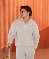 HOMIÉS CLUB HALF ZIPPER VINTAGE SAND