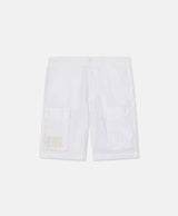 HOMIÉS LINEN CARGO SHORTS VINTAGE WHITE