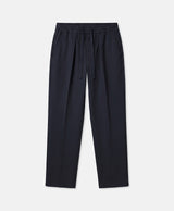 PLEATED TROUSERS NAVY