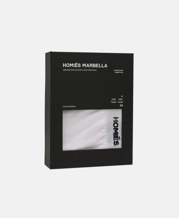 HOMIÉS BOXERS WHITE (PACK OF 2)
