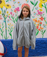 VIDEOGAME 6.0 KIDS ZIPPER HOODIE VINTAGE LIGHT GREY
