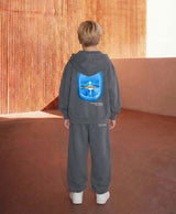 VIDEOGAME 8.0 KIDS ZIPPER HOODIE VINTAGE GREY