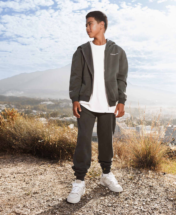 VIDEOGAME 4.0 KIDS ZIPPER HOODIE VINTAGE GREY