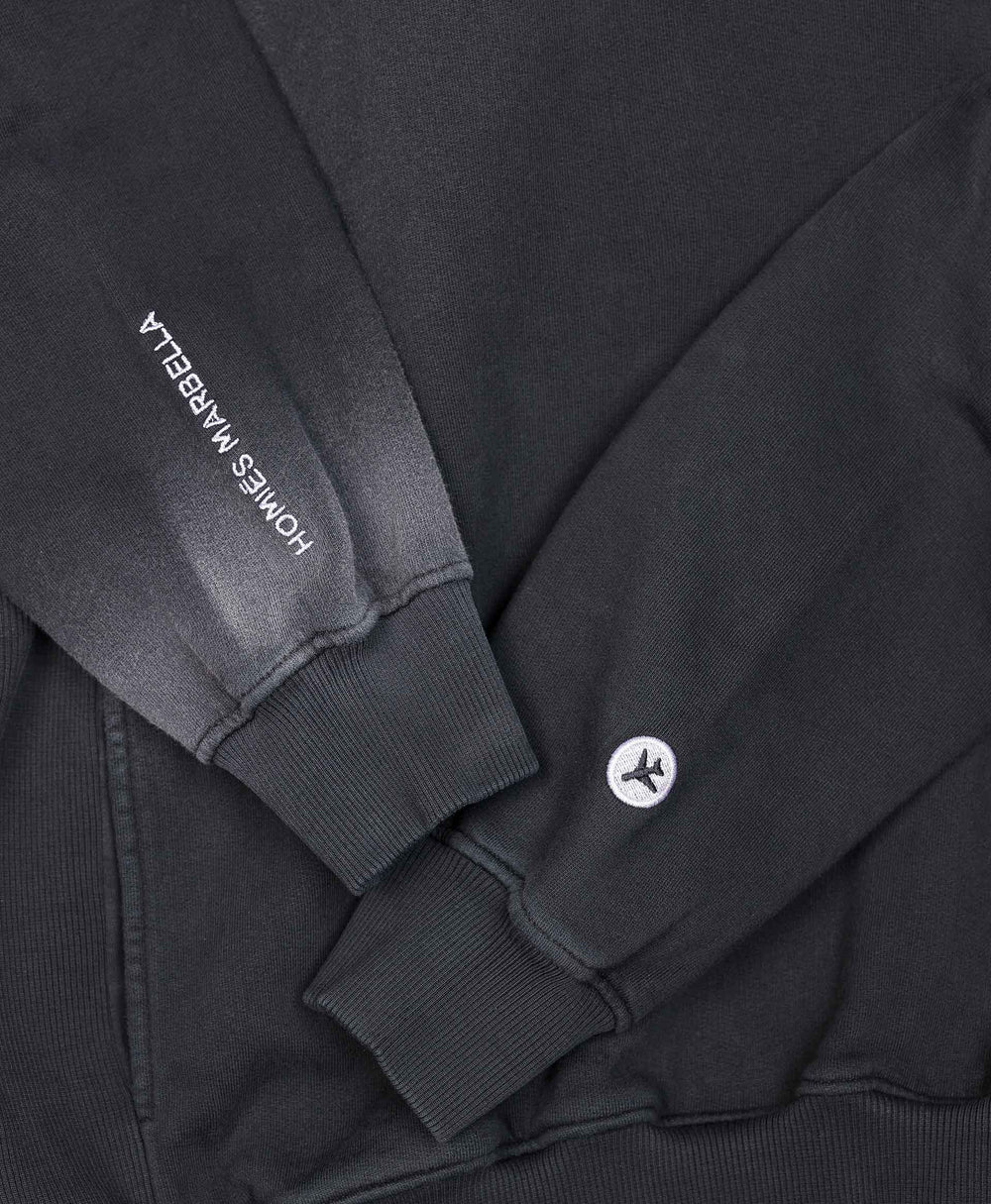 AIRPLANE MODE HOODIE BLACK