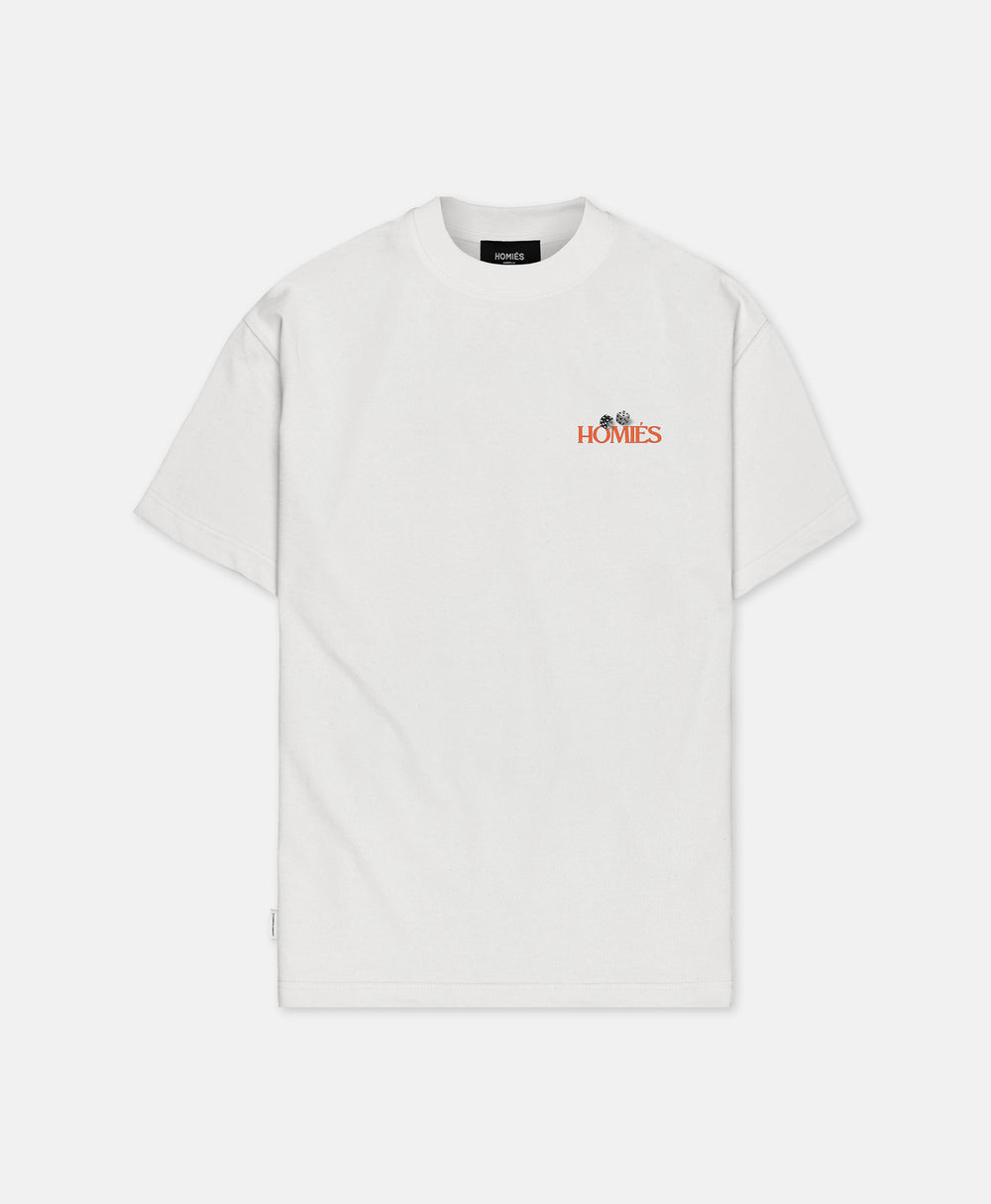 BACKGAMMON T-SHIRT VINTAGE WHITE