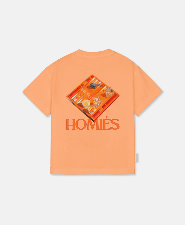 BACKGAMMON KIDS T- SHIRT ORANGE