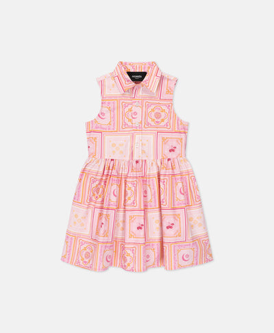BANDANA DRESS GIRLS PINK