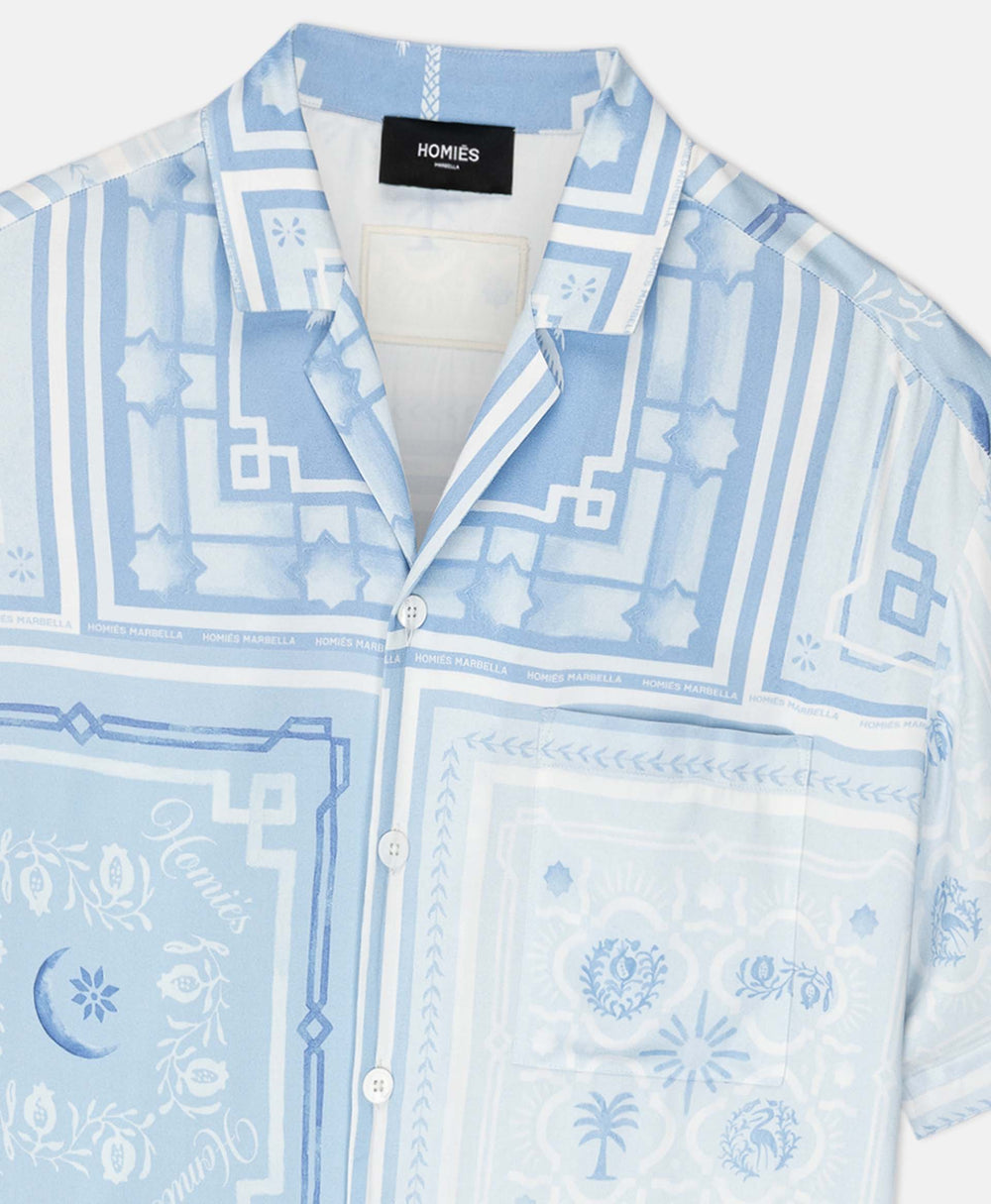 BANDANA SHIRT CELESTE