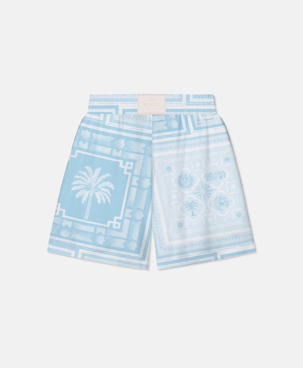 BANDANA SHORTS CELESTE
