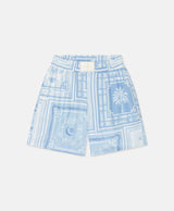 BANDANA SHORTS CELESTE