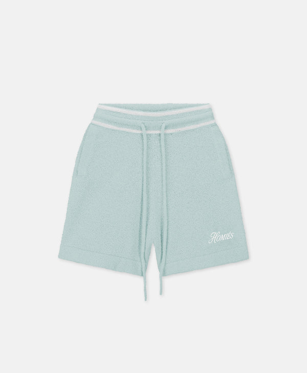 HOMIÉS BOUCLE KIDS SHORTS VINTAGE TEAL