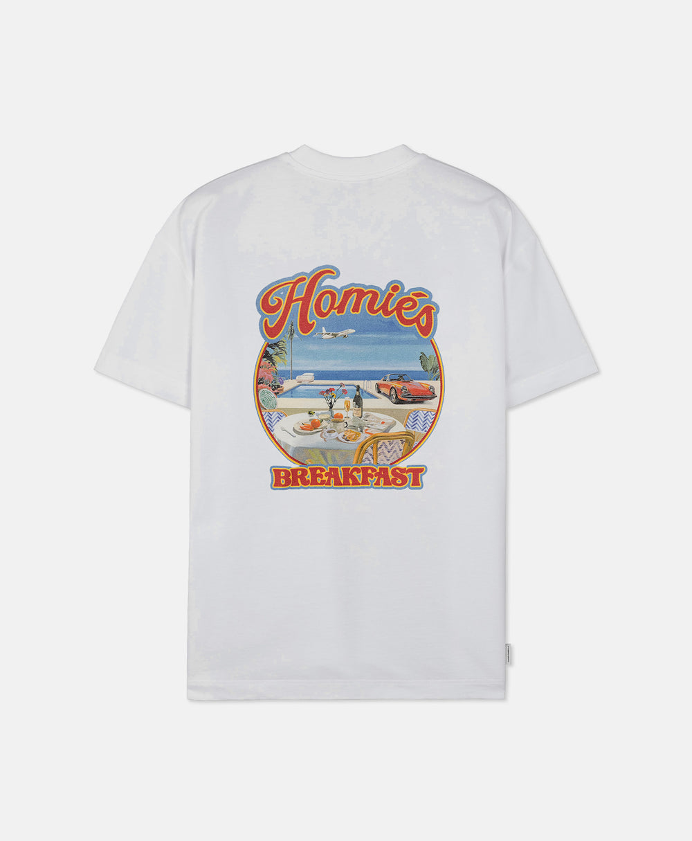 HOMIÉS BREAKFAST T-SHIRT VINTAGE WHITE