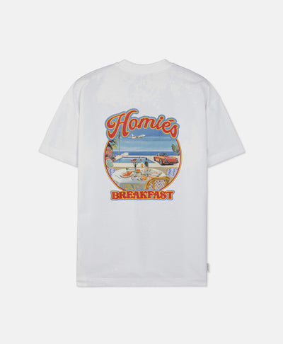 HOMIÉS BREAKFAST T-SHIRT VINTAGE WHITE