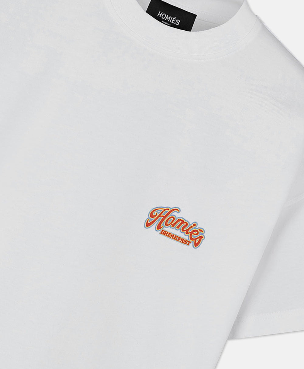 HOMIÉS BREAKFAST T-SHIRT VINTAGE WHITE