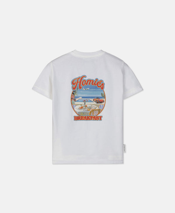 HOMIÉS BREAKFAST KIDS T-SHIRT VINTAGE WHITE