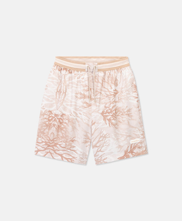 CAMOUFLAGE CORAL SWIM SHORTS SAND