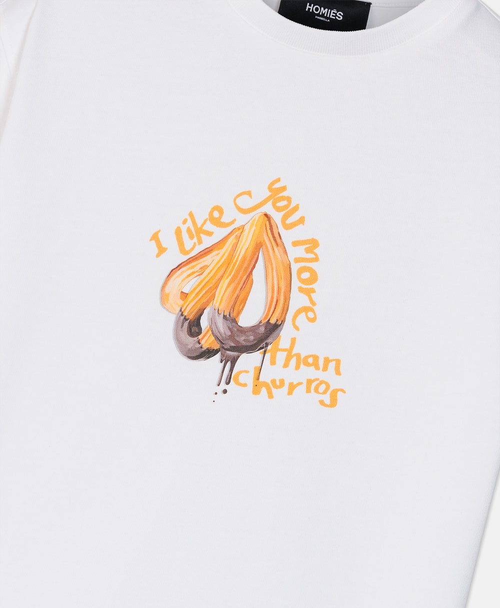 HOMIÉS CHURROS KIDS T-SHIRT WHITE