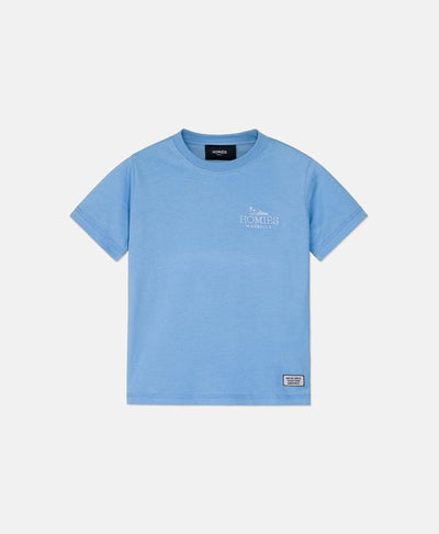 CLASSIC KIDS T-SHIRT EMBROIDERY LIGHT BLUE