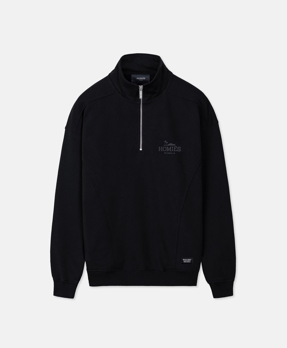 CLASSIC HALF ZIPPER BLACK