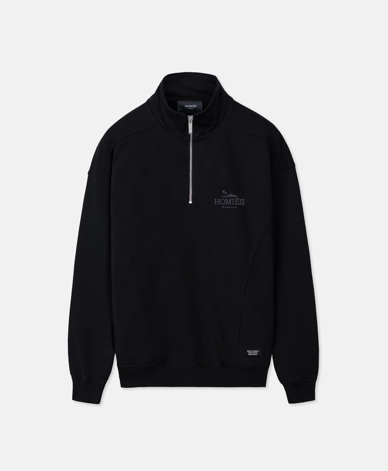 CLASSIC HALF ZIPPER BLACK