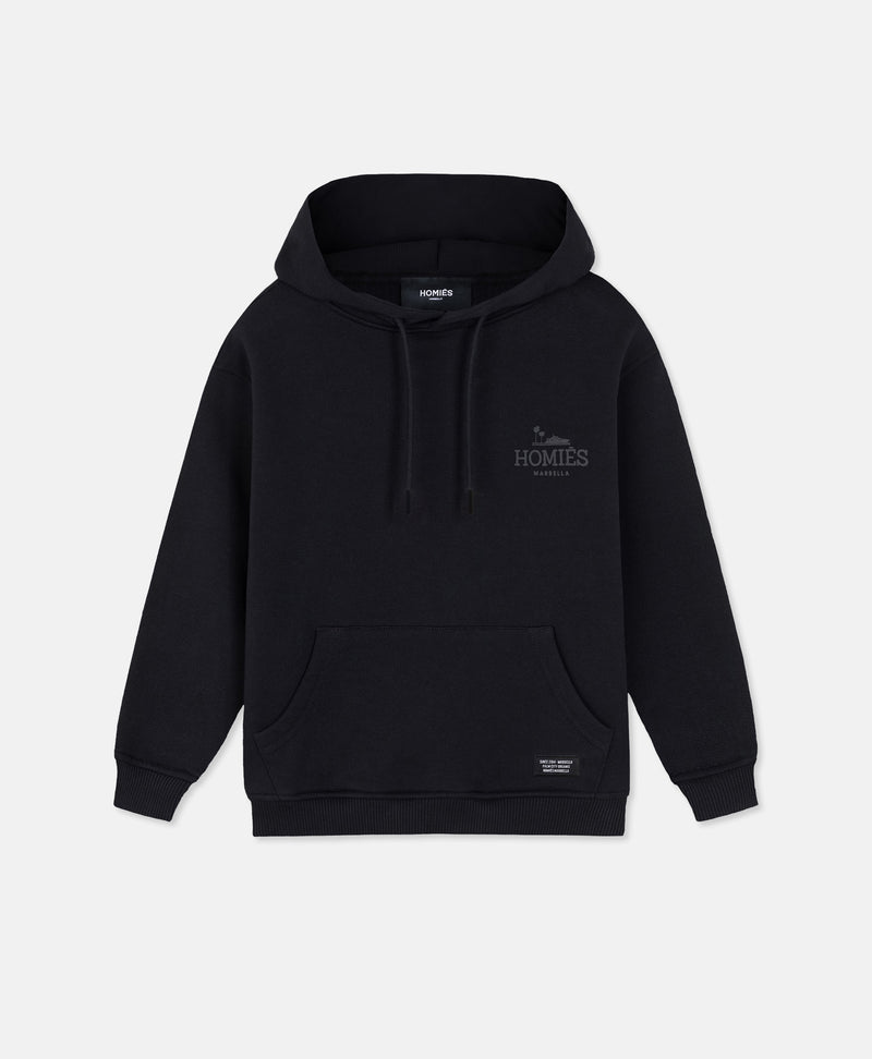 CLASSIC KIDS HOODIE RUBBER BLACK