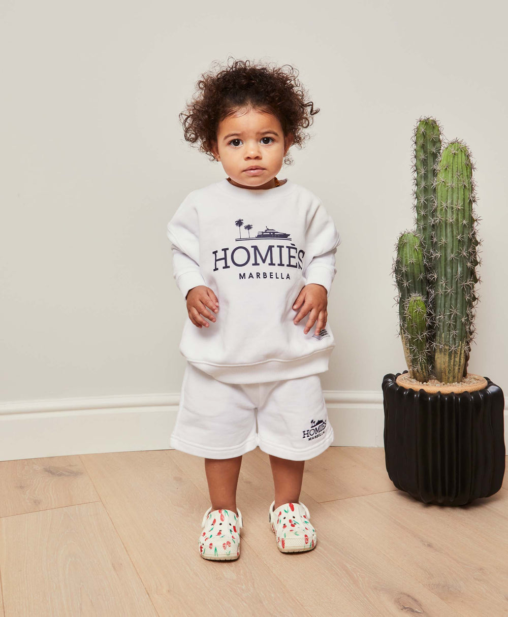 CLASSIC KIDS SWEATSHIRT WHITE