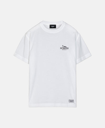 CLASSIC T-SHIRT RUBBER WHITE SMALL LOGO