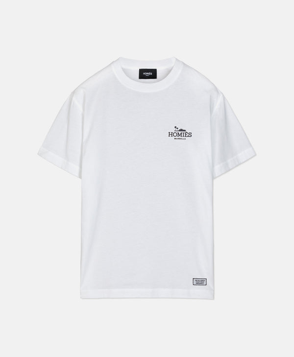 CLASSIC T-SHIRT RUBBER WHITE SMALL LOGO