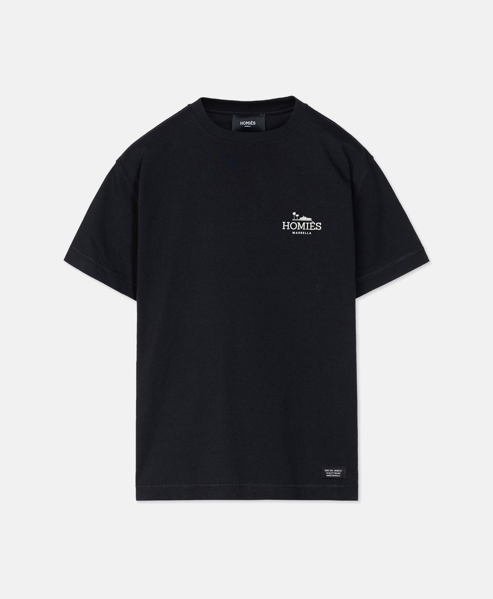CLASSIC T-SHIRT RUBBER BLACK SMALL LOGO