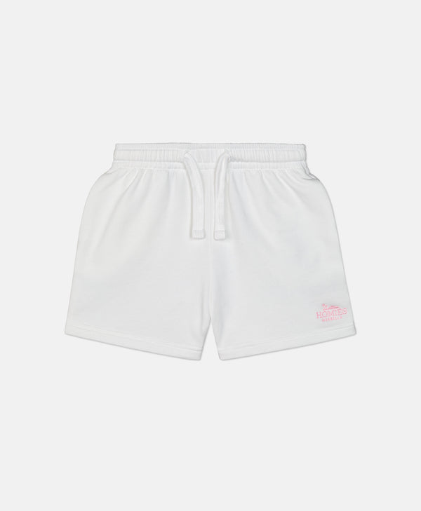CLASSIC KIDS SHORTS EMBROIDERY WHITE/PINK