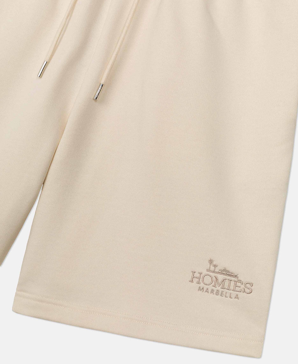 CLASSIC SHORTS EMBROIDERY SAND