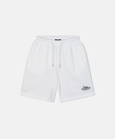 CLASSIC SHORTS EMBROIDERY WHITE/NAVY