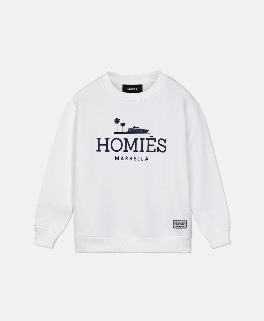 CLASSIC KIDS SWEATSHIRT WHITE