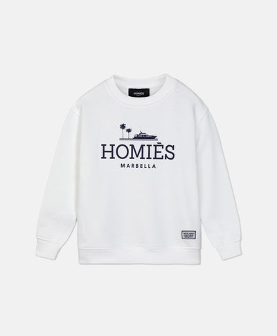 CLASSIC KIDS SWEATSHIRT WHITE