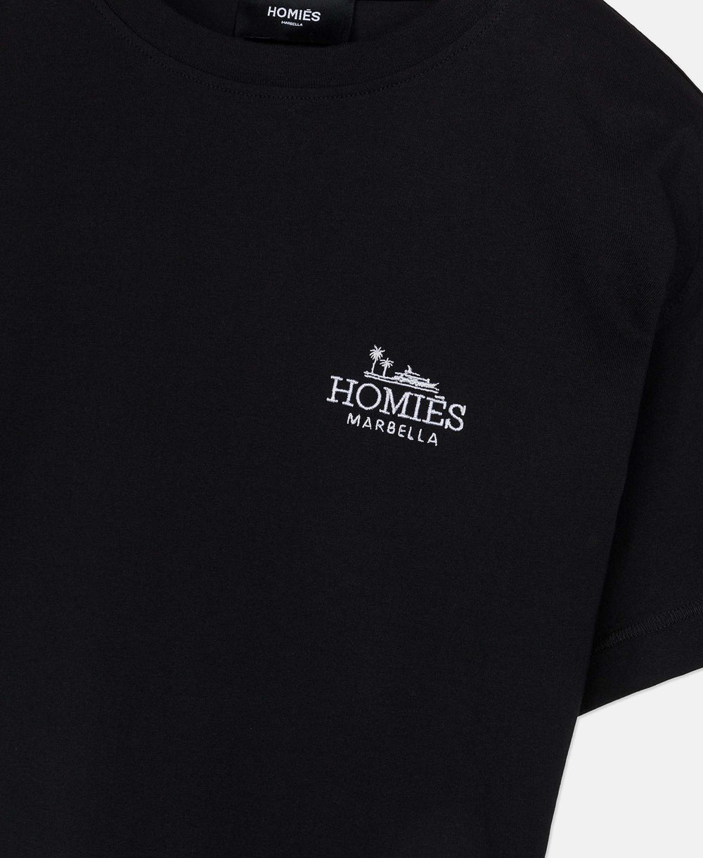 CLASSIC T-SHIRT EMBROIDERY BLACK/WHITE