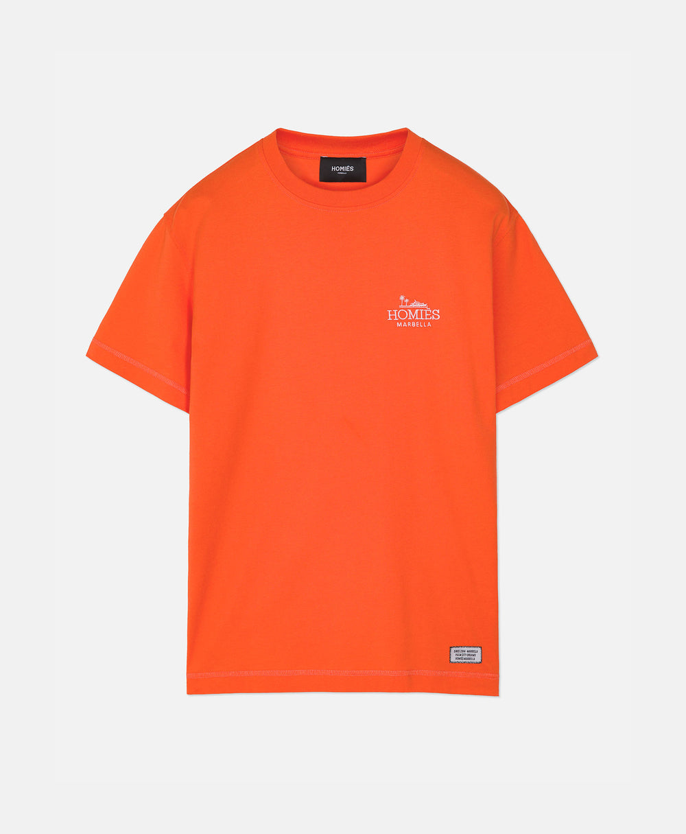 CLASSIC T-SHIRT EMBROIDERY RED/WHITE