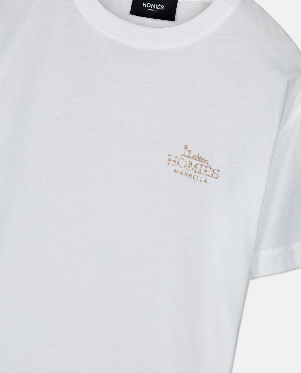 CLASSIC T-SHIRT EMBROIDERY WHITE/SAND