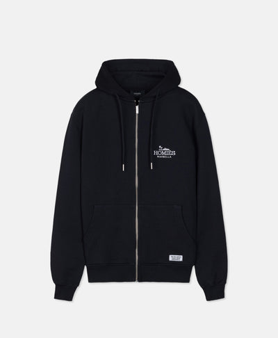 CLASSIC ZIPPER HOODIE BLACK
