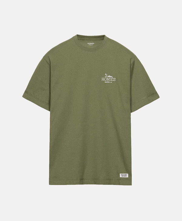 CLASSIC T-SHIRT KHAKI EMBROIDERY