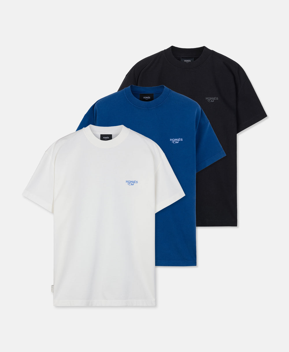 PACK OF 3 HOMIÉS CLUB T-SHIRTS