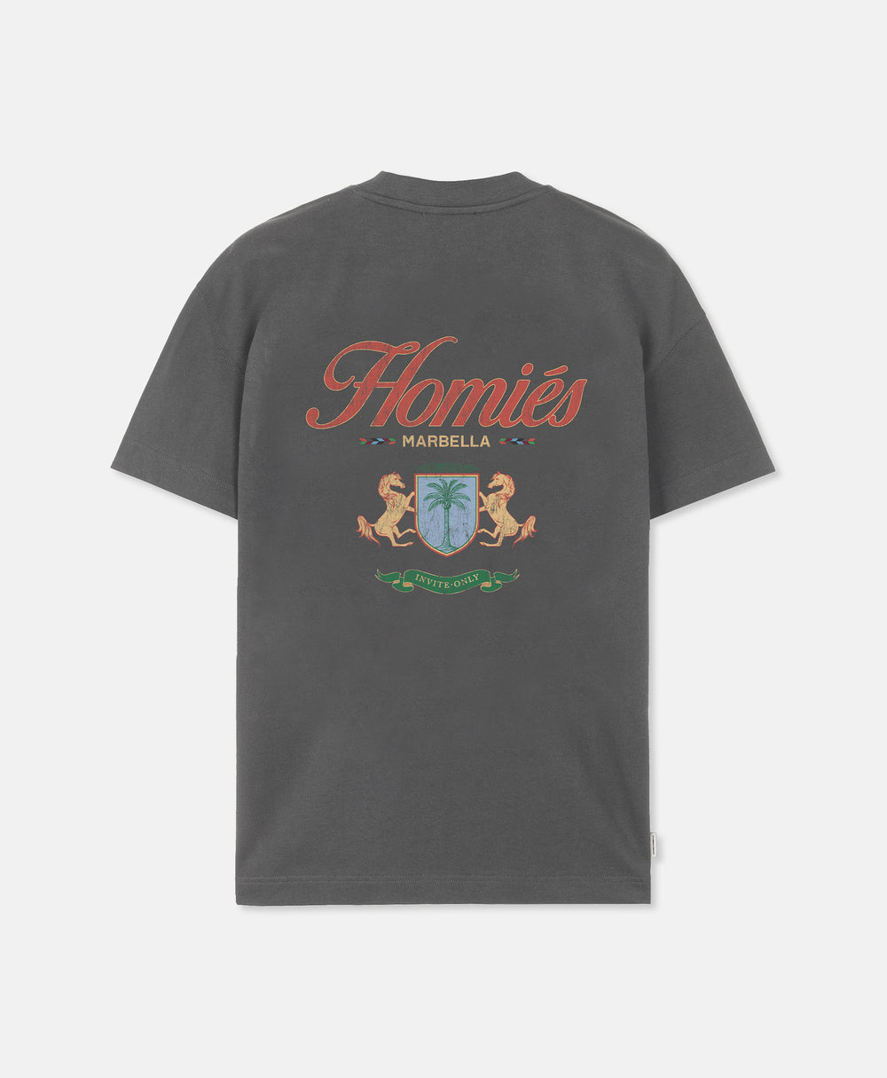 CREST T-SHIRT VINTAGE GREY