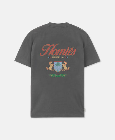 CREST T-SHIRT VINTAGE GREY