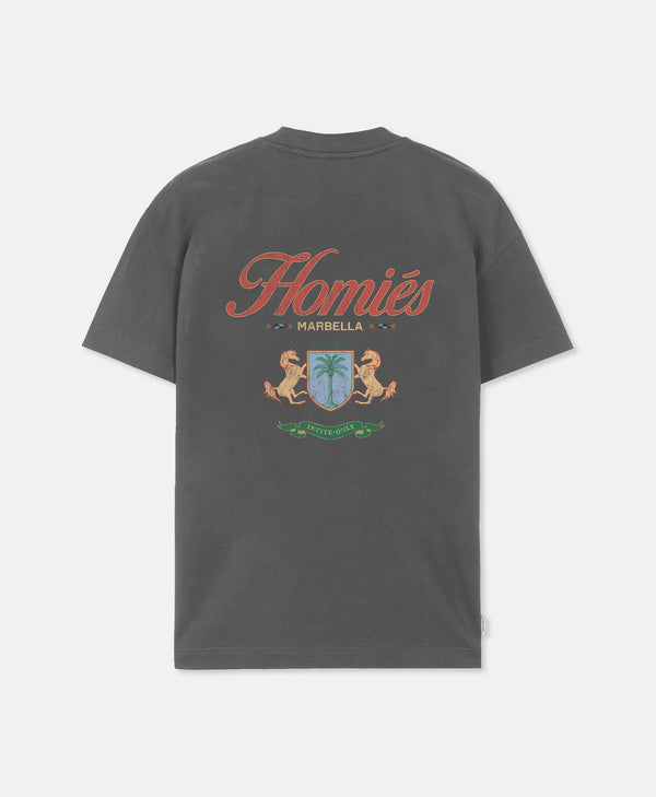 CREST T-SHIRT VINTAGE GREY