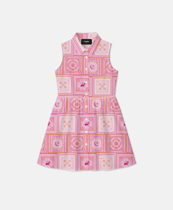 BANDANA DRESS PINK GIRLS