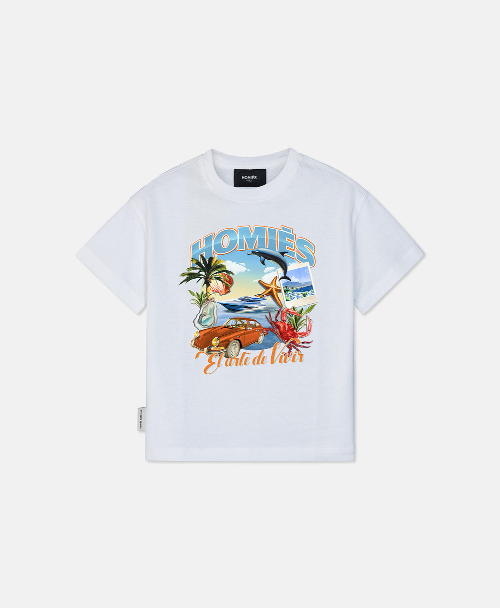 EL ARTE DE VIVIR KIDS T-SHIRT WHITE