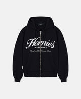 HOMIÉS ESSENTIALS ZIPPER HOODIE BLACK