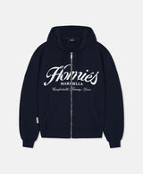 HOMIÉS ESSENTIALS ZIPPER HOODIE NAVY
