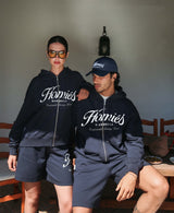 HOMIÉS ESSENTIALS ZIPPER HOODIE NAVY