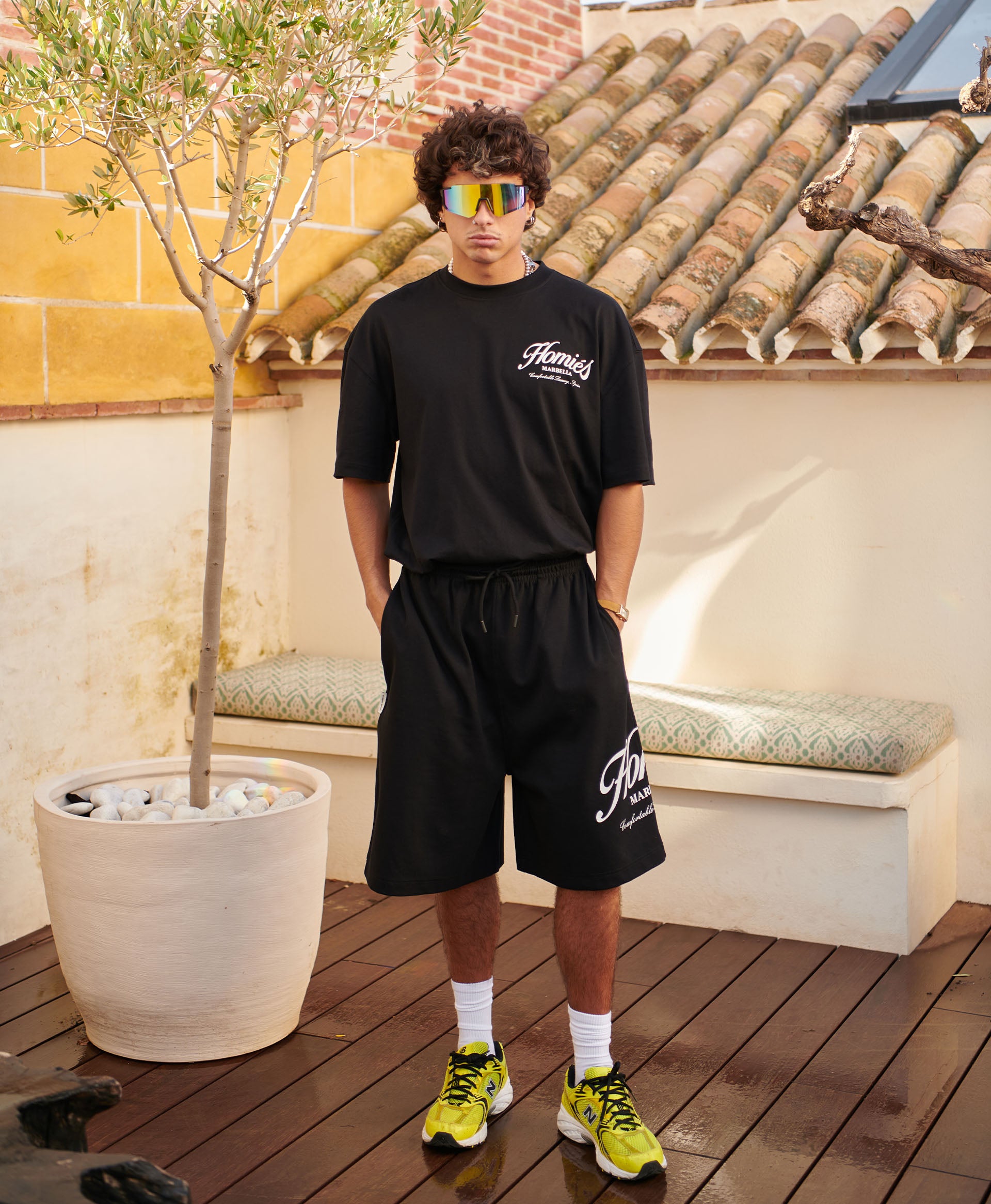 HOMIÉS ESSENTIALS SHORTS BLACK – HOMIESMARBELLA